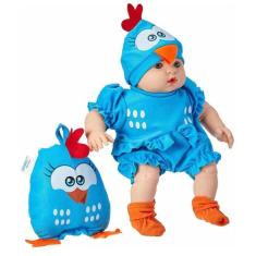 Boneca Bebê Galinha Pintadinha Mini Baby - Roma, Azul, Galinha Pintadi