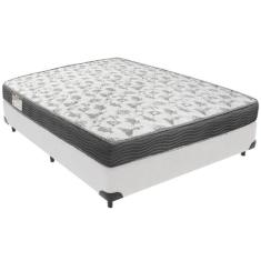 Cama Box e Colchão ISO100 Espuma D33 Casal Ortobom,  Branco