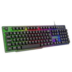 Teclado Gamer Viper PRO Semi Mecanico RGB Naja - 408 Preto Bivolt