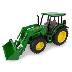 Miniatura Trator John Deere Com Pá Carregadeira 5125R 1/16 - ertl, Ver