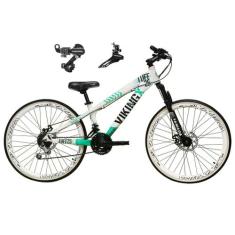 Bicicleta Aro 26 Vikingx Tuff 21v Alumínio Câmbio Shimano Freio a Disc