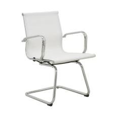 Cadeira De Escritório Fixa Sevilha Tela Branca Rivatti