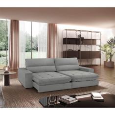 Sofá Aspem Linho 02 Módulos De 80cm B25cm Meu Sofá Online A230 Linho Cinza