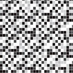 Papel De Parede Lavável Pastilhas Pretas E Cinzas 3M