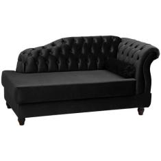 Recamier Diva Chaise Capitone 160 Cm Pes Mdf Gane Sl 944 Veludo Peer S