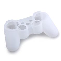 OSTENT Protetora Gel de Silicone Pele Macia Bolsa Capa para Controlador Sony PlayStation PS2 PS3 Cor Branca