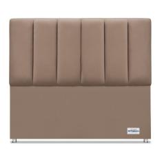 Cabeceira South Veluto Bege Casal (11x140x125) - Ortobom
