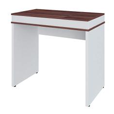 Mesa Para Escritório Escrivaninha Home Office Mind A02 Ipê Branco - Lyam Decor