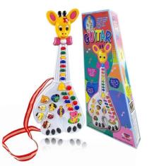 Brinquedo Guitarra De Animais Infantil Musical Bebê Com Luz - Inside