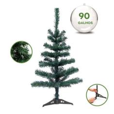 Árvore de Natal Pinheiro Verde Tradicional c/ 90 Galhos 90cm - Rio Mas