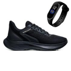 Tênis  Esporte Adventure Com Cardarço Ajustável + Relógio Masculino Di