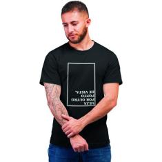 Camiseta Masculina Veja Por Outro . de Vista - Hipsters, GG, Preto