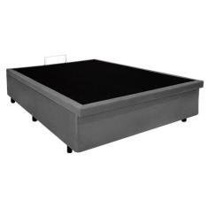 Base Box Baú Casal 128x188x42cm Suede - B&G