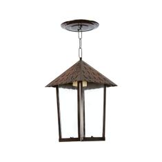 ARANDELA PENDENTE QUADRADA COBRE COLONIAL BLUMENAU