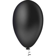 Balão Pic Pic N.070 Preto, Pacote com 50, Riberball