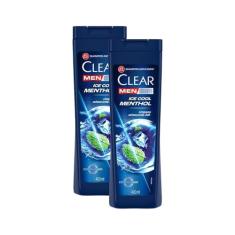 Kit 2 Shampoos Clear Men Anticaspa Ice Cool Menthol 400ml