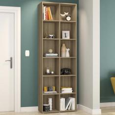 Estante para Livros Caracol 12 Nichos Castanho Ff - Politorno, Castanh