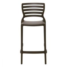 Banqueta Marrom Em Polipropileno e Fibra De Vidro Tramontina