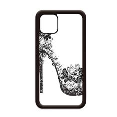 Sapatos de salto alto flor padrão borboleta para iPhone 12 Pro Max capa para Apple Mini Mobile Case Shell
