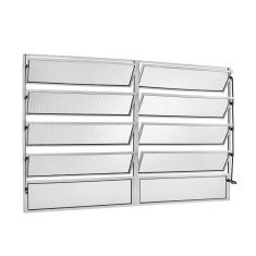 Janela Basculante 2 Secções 5 Básculas 100x120cm Ecosul Esquadrisul