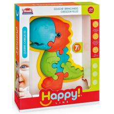 QUEBRA-CABEÇA 3D Dino Educativo Ludi CLUB Azul Usual 636