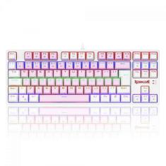 Teclado Mecânico Gamer Redragon Daksa Rainbow, Switch Brown Removíveis, ABNT2, Pink/White