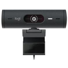 Webcam Logitech Brio 505 1080P / FHD - Cinza (960-001515), preto