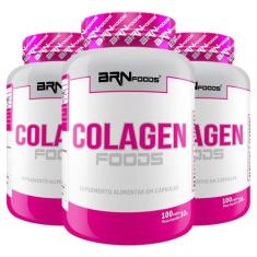 Kit 3X Colageno 300 Caps - Brn Foods