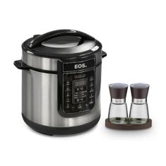 Panela De Pressão Elétrica Digital Epp60di 220v Eos Com Moedor Sal E P