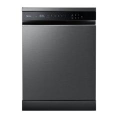 Lava Louças 14 Serviços Black Inox SmartHome Midea, 110V