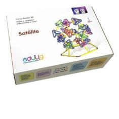 Quebra-Cabeça Edulig Puzzle 3D Satélite - 225 Peças