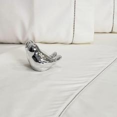 Jogo De Lençol Cama Casal Queen 400 Fios Ponto Palito 4 Peças Casa Dona