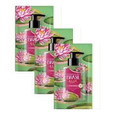 Kit com 3 Refil Sabonetes Líquido Lux Essências do Brasil Vitória Régia 240ml