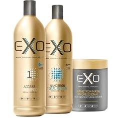 Kit Reconstrução Instantânea Nano Mask Exo Hair (3 produtos) tecnologia Nanotron