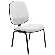 Cadeira Diretor Fixa para Escritório Linha Uno Branco