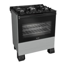 Fogão a Gás Mueller MFV5BF 5 Bocas Mesa de Vidro Titanio-Bivolt