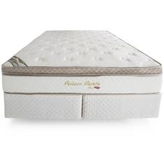 Cama Box Herval Queen Pallace Bambu, 71x158x198 cm, Molas Ensacadas