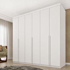 Guarda Roupa Casal 100% MDF 6 Portas 4 Gavetas 218cm Milano Yescasa