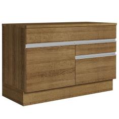 Balcão Gabinete De Pia 120 X 60 Cm 1 Porta 2 Gavetas Rusti