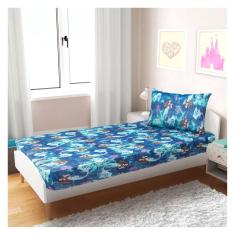 Lençol Elástico Infantil Fronha Malha Estampado Disney Portallar