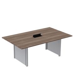 Mesa de Reunião 2000x1400 Mrcpb2014pp Walnut/Cinza