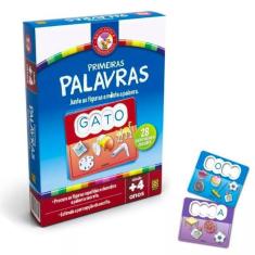 Jogo Tabuleiro Primeiras Palavras - Infantil 4 Anos - Azul