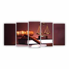 Quadros Direito Advocacia Balança Da Justiça 155X65 Ne18C5Mm - Plimsho