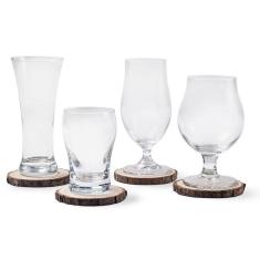 Jogo de 4 Copos para Degustação de Cerveja com Descanço Haus