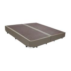 Base Box King Bipartido Sintético Bege - 30x198x203