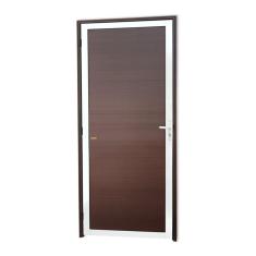Porta de Alumínio Lambril Super 210cm x 80cm Brimak Mix Corten
