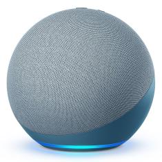 Smart Speaker Amazon Echo 4ª Geração com Hub de Casa Inteligente e Alexa – Azul