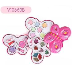 Meninas Maquiagem Set Brinquedos Beleza Ferramentas de Maquiagem Crianças Fingir 