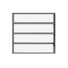Janela de Alumínio Basculante 80x60cm Hale Esquadrias Brilhante