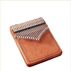 Piano de polegar Kalimba de 17 teclas, piano de polegar de 21 teclas, sândalo vermelho e dentes de aço de minério, com martelo de afinação, adesivos de chave e mais incluídos